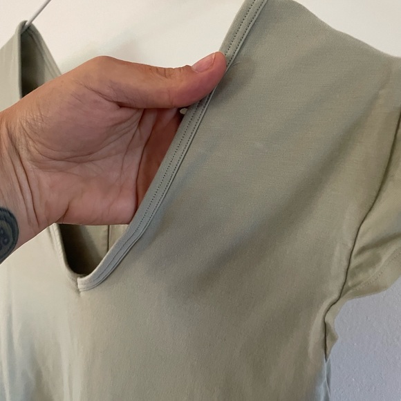 Everlane Sea Foam Thong Leotard BodySuit- Size Small - Picture 4 of 5